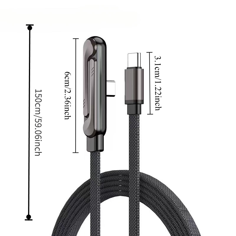 240W Type-C Fast Charging + stand Cable