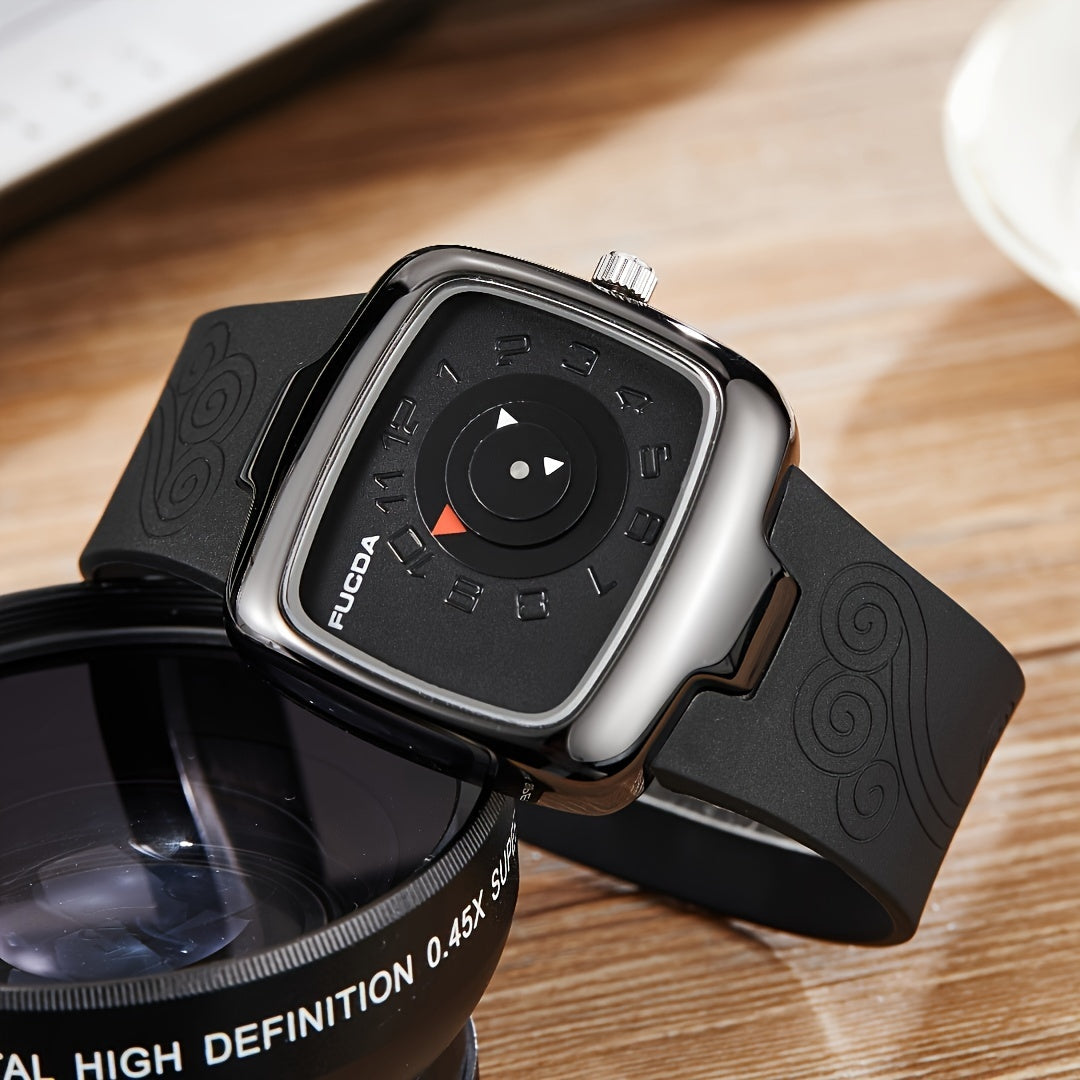 FUDDA Rotating Stainless Steel watch