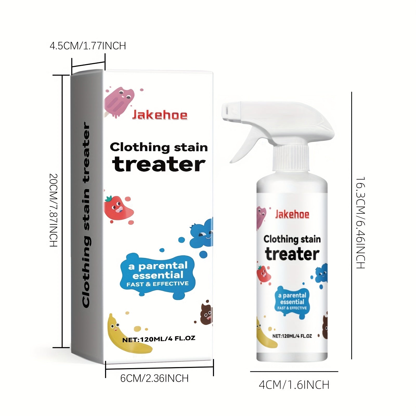 fresh stain remover spray 120ml