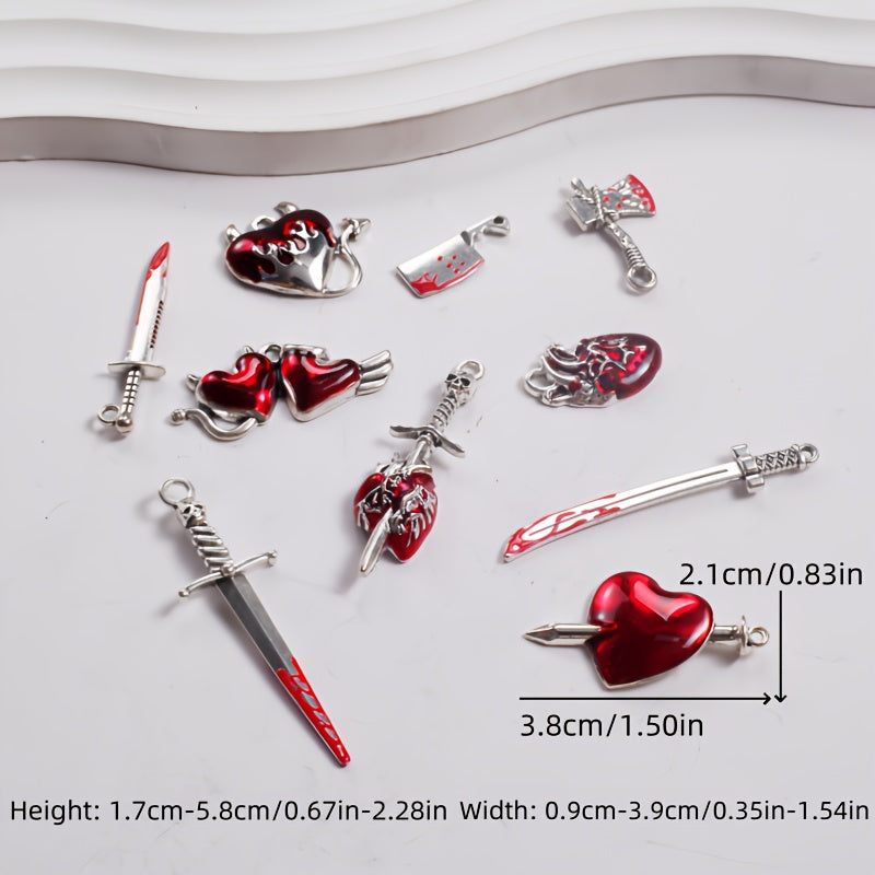 10pcs horror  Pendant