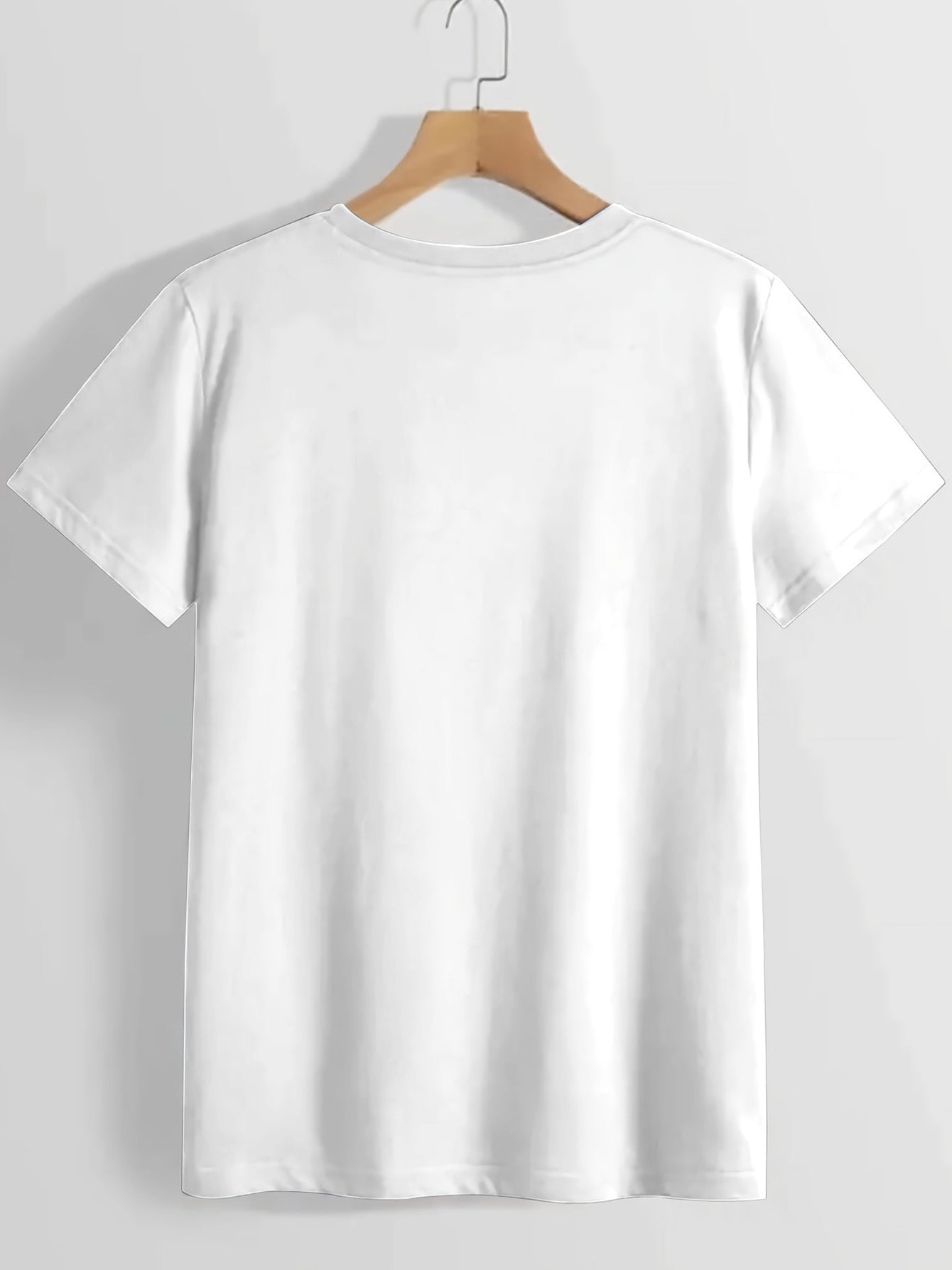 Letter Print Round Neck T-Shirt