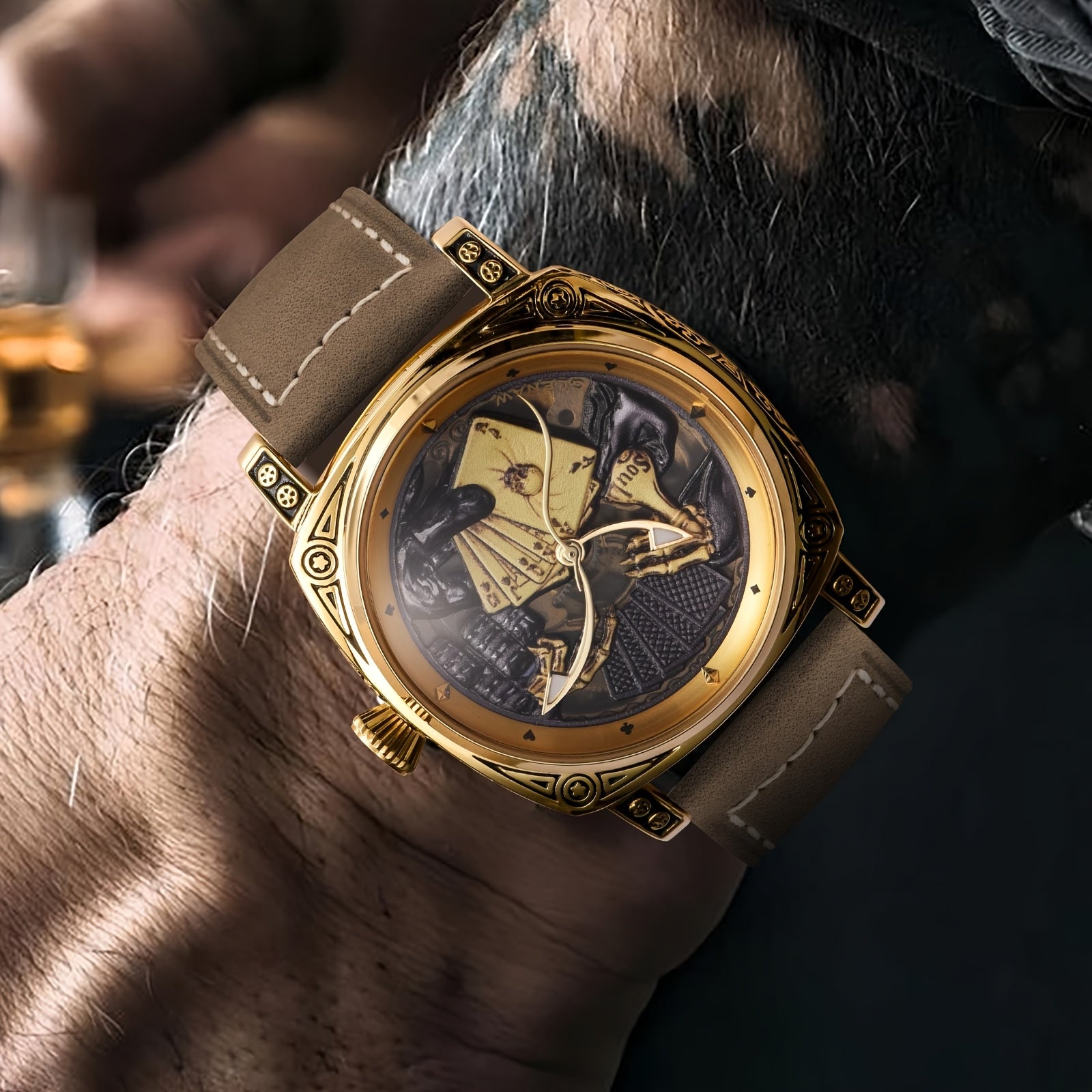 Carved Automatic Watch