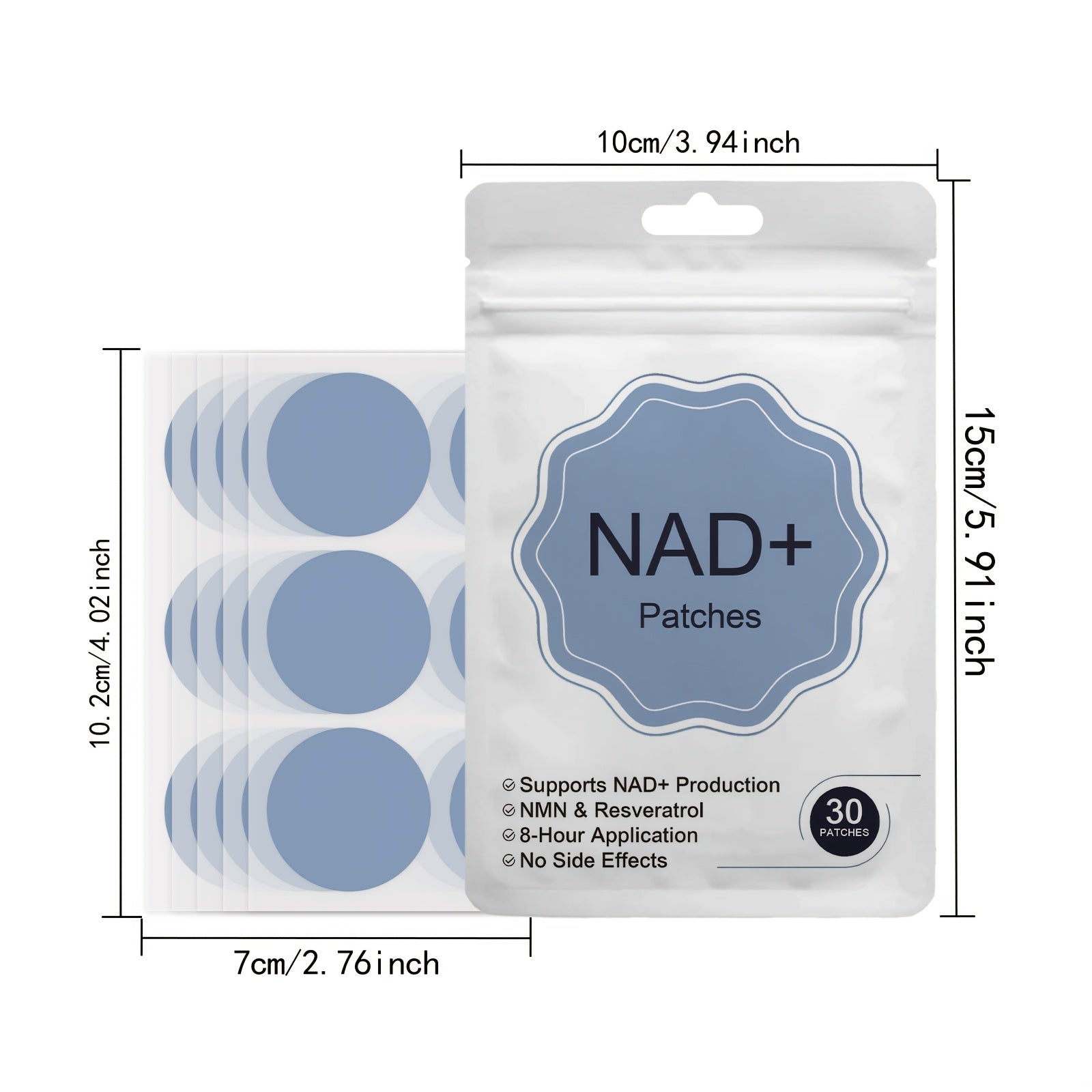 90pcs weight loss & workout NAD+ body patches