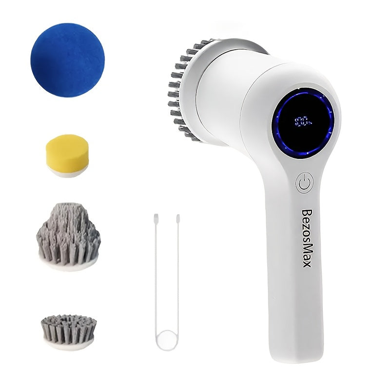 Cordless Handheld Electric Cleaning Brush Kit